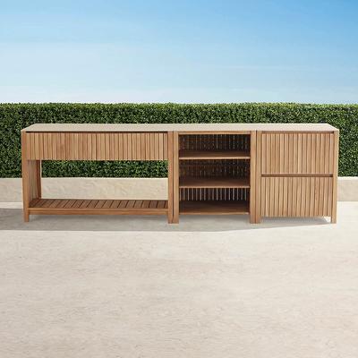 Madura Outdoor Kitchen Tailored Furniture Cover - Individual, Corner Cabinet, Gray - Frontgate