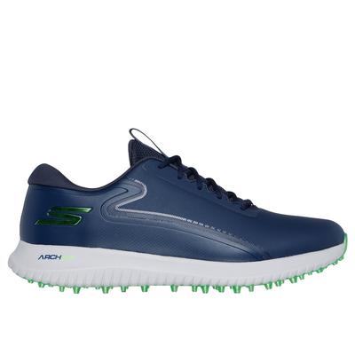 Skechers Men's GO GOLF Max 3 Shoes | Size 11.0 | Navy/Lime | Synthetic/Textile | Arch Fit
