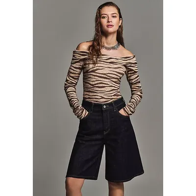 Pilcro Bermuda Denim Shorts