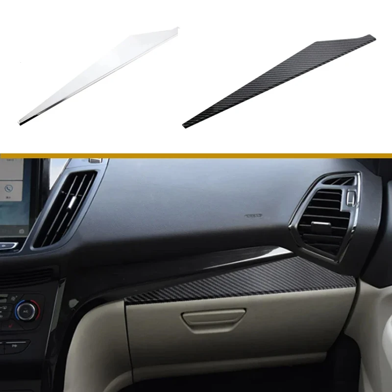 Für Ford Kuga Flucht 2013-2017 LHD Auto Lagerung Handschuh fach Dekoration Abdeckung Trim Aufkleber Autozubehör Image