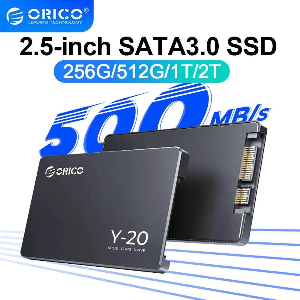 ORICO 2,5'' SATA III SSD 3D NAND Internes Solid-State-Laufwerk bis zu 550 MB/s 512 GB/1 TB/2 TB/4 TB für PC Laptop Desktop-Upgrade Image