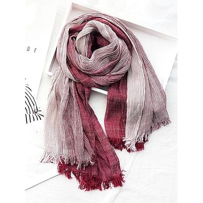 sciarpa leggera in cotone sfumato da uomo – accessorio di moda casual per outfit primaverili, autunnali e quotidiani