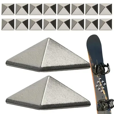 18pcs Snowboard Stomp Pad Zinc Alloy Anti-slip Snowboard Mats Professional Snowboard Grip