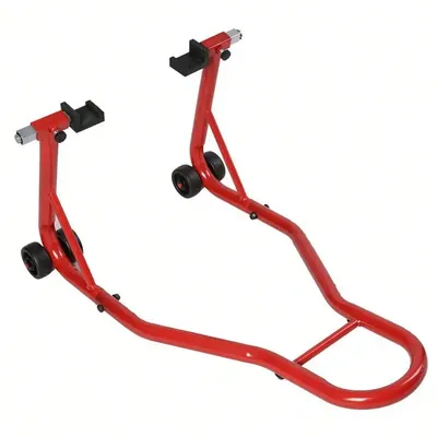 Motorcycle Stand Bike Rear Wheel Lift Fork Swingarm Stands Paddock Stands, Red