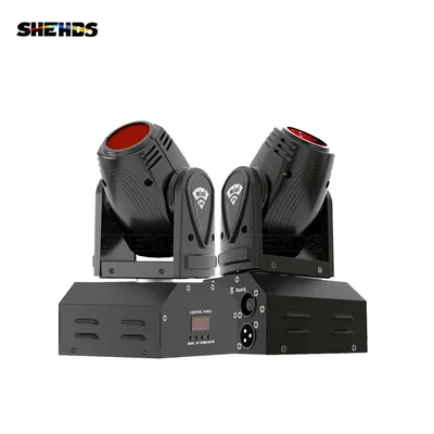 2PCS 10W Mini Beam Moving Head Light RGBW 4in1 For Party Disco DMX Stage Effect Event Sound Mode