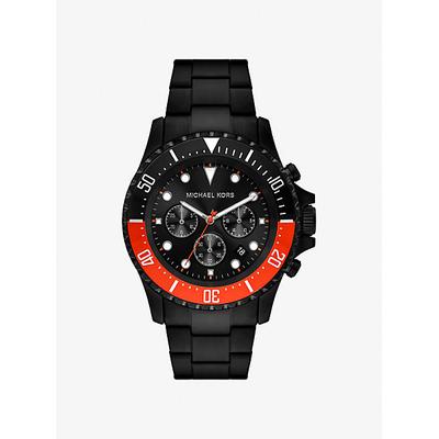 Michael Kors Oversized Everest Black-Tone Watch Red One Size