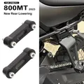 Per CFMOTO 800MT 800 MT 800mt 2023 nuovi accessori moto nero sedile posteriore inferiore pedali passeggero abbassamento Kit staffa 20mm