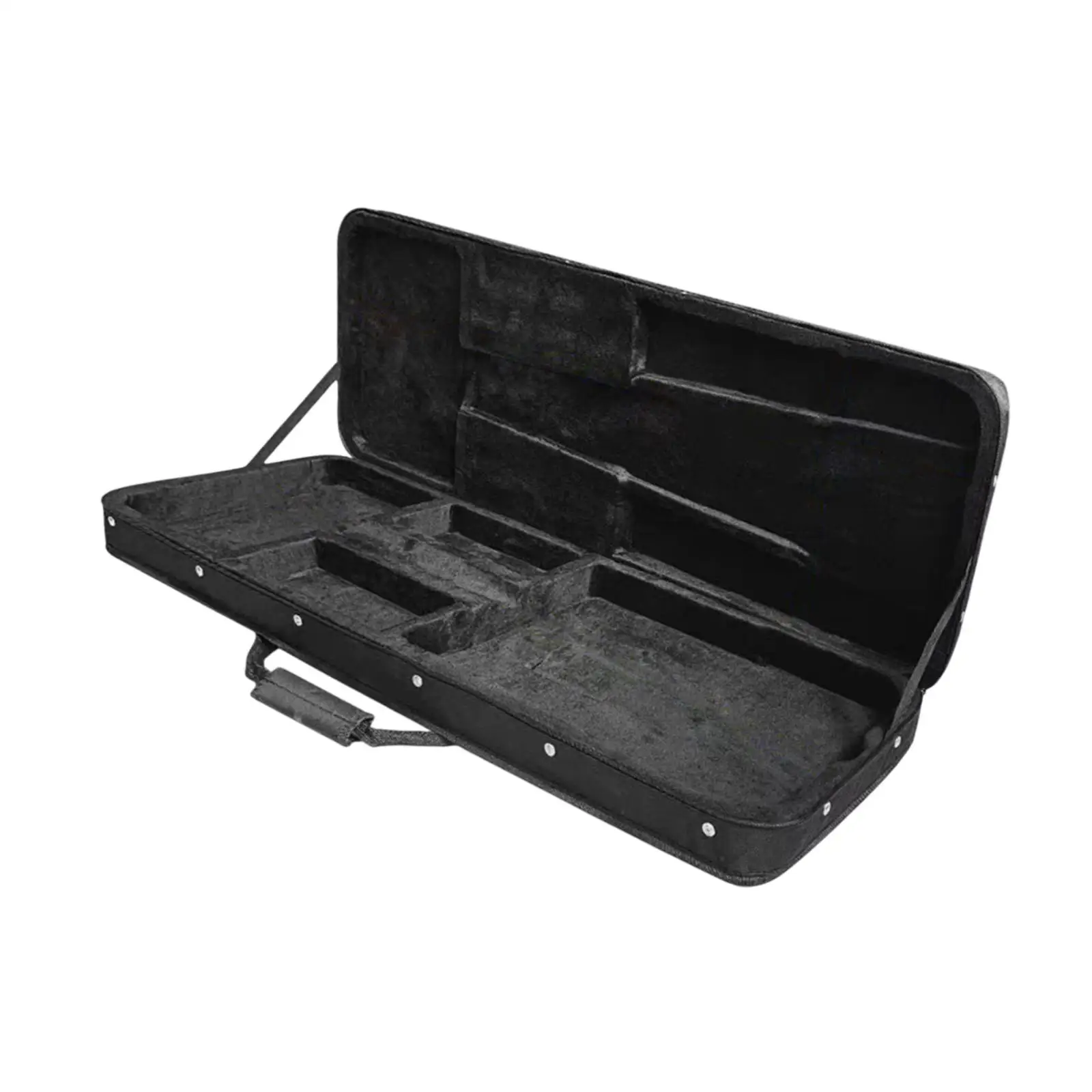 E-Gitarrenkoffer, Gitarrentasche, professionelle Polsterung, staubdichter Schultergurt, tragbare Tragetasche für E-Gitarren Image