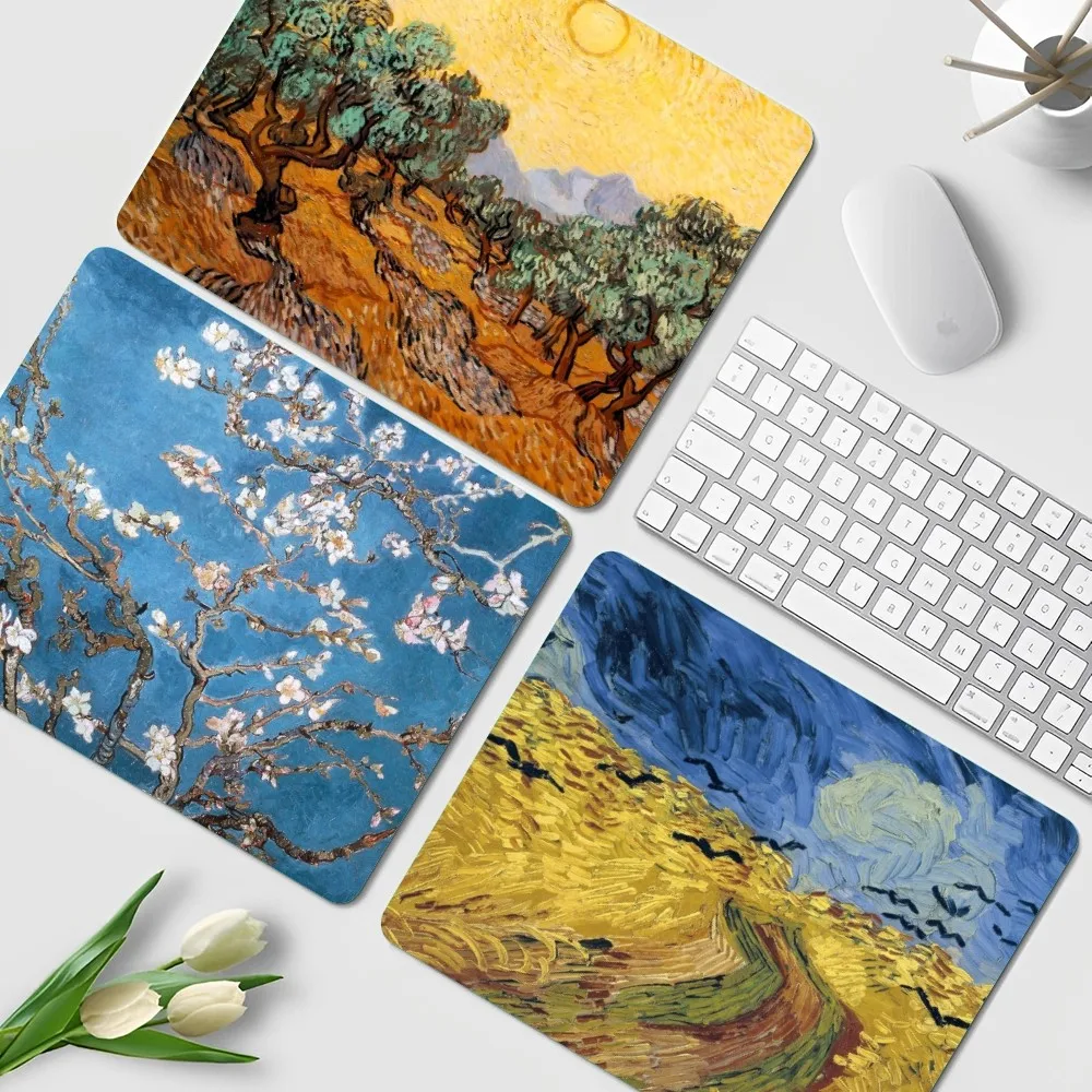 Van gogh ins tide kleiner Schrank Gaming-Computer Laptop Schreibtisch matte Mauspad Maus matte Notbook Desktop-Matte Image