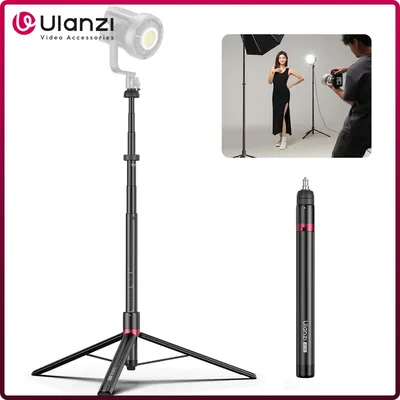 Ulanzi AT-05 2M Light Stand Tripod for 40W Pro 120W 200W Cob Light Panel Light Camera with 1/4" Screw for Photography Studio Kit