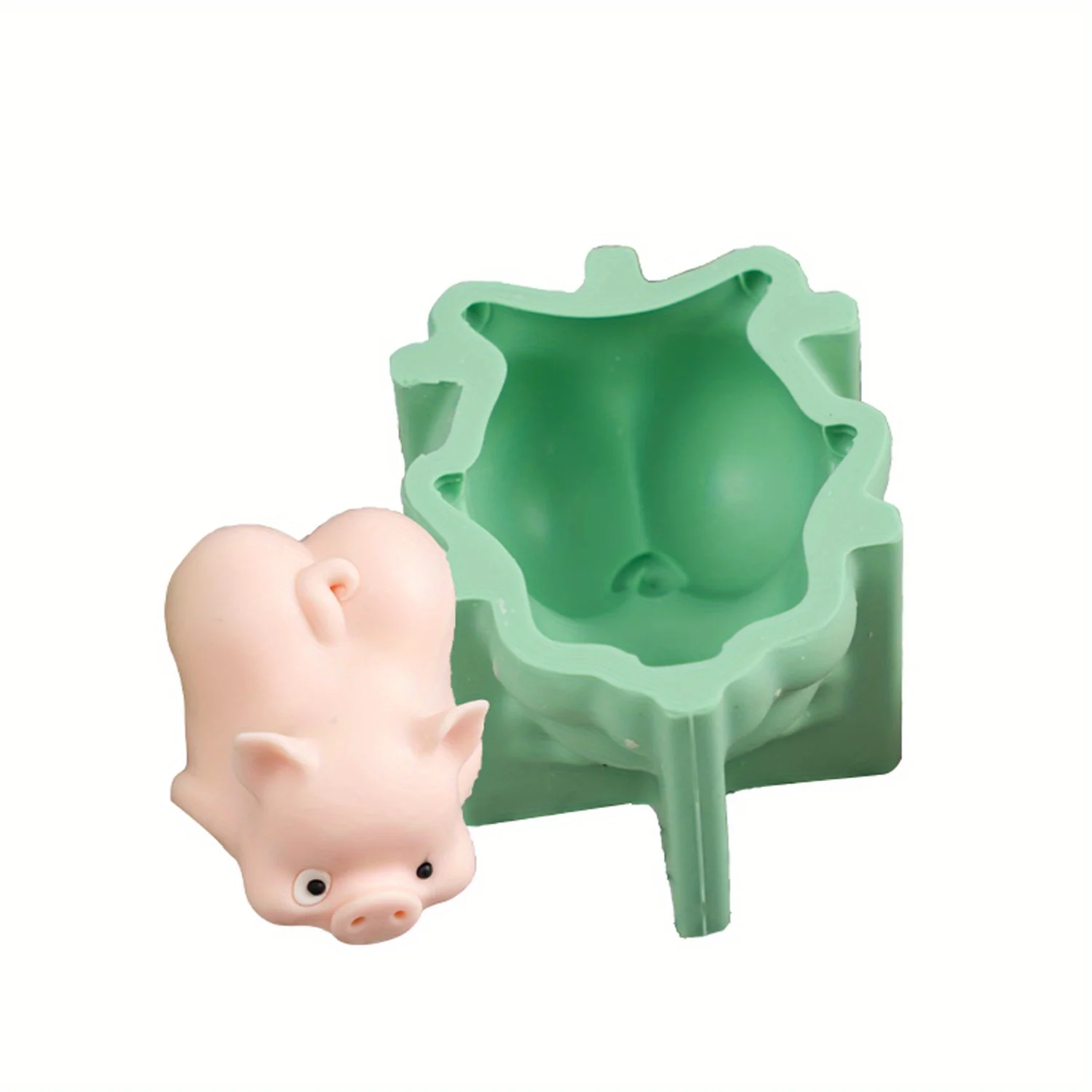 1pc Fondant Silikon form Schweine form Schokoladen form Süßigkeiten form Kuchen Dekorations werkzeug Backwerk zeug Kuchen Werkzeug Küchen zubehör Image