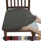 Stuhlsitzbezüge, weicher Stuhlbezug für Esszimmerstühle, Stretch, abnehmbare Stuhlbezüge für Esszimmer, Küche, Samtsitzbezüge für Esszimmer