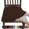 Stuhlsitzbezüge, weicher Stuhlbezug für Esszimmerstühle, Stretch, abnehmbare Stuhlbezüge für Esszimmer, Küche, Samtsitzbezüge für Esszimmer