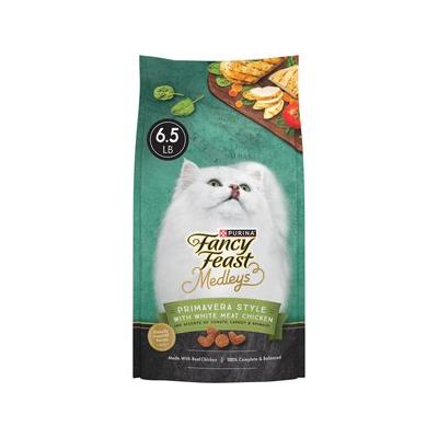 Fancy Feast Medleys Primavera Style White Meat Chicken & Accents of Tomato, Carrot & Spinach Dry Cat Food, 6.5-lb bag
