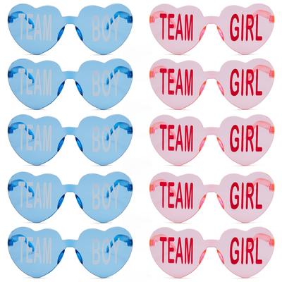 TEMU 10pcs Buy Heart-shaped Lettering Fashion Glasses - Cute, Funny - Music Festivals, Parties, Shows, Clubs - Ideal Valentine's Day Gift Decorative Glasses Image
