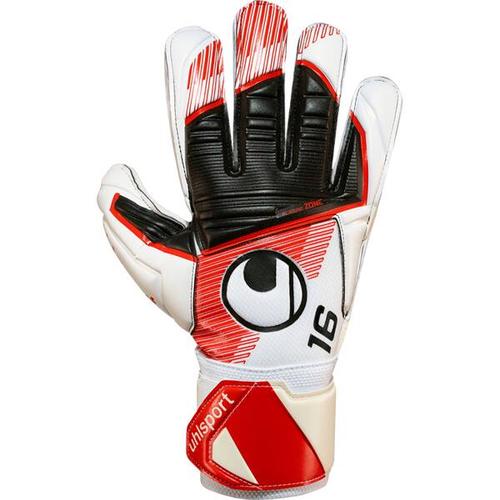 UHLSPORT Herren Handschuhe Powerline Supersoft, Größe 6,5 in schwarz/rot/weiß