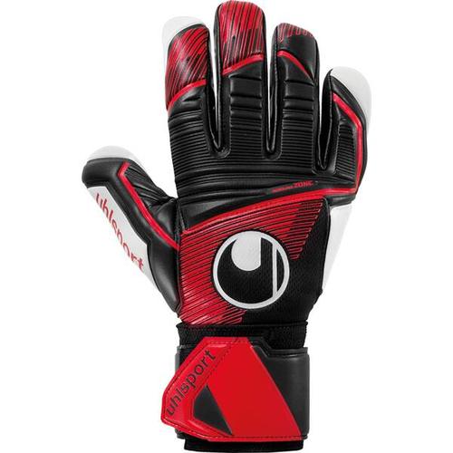 UHLSPORT Herren Handschuhe Powerline Supersoft HN, Größe 10,5 in schwarz/rot/weiß