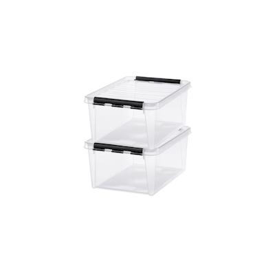 Satz von 2 - Aufbewahrungsbox 14L mit Deckel SmartStore - Lebensmittelsicher Image
