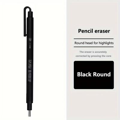 TEMU Precision Automatic Eraser, Mechanical Eraser, Retractable Eraser, Fine Tip Pen Eraser With Refillable Refill, Suitable For Art, Drawing And School Supplies, Made Of Plastic Materials Image