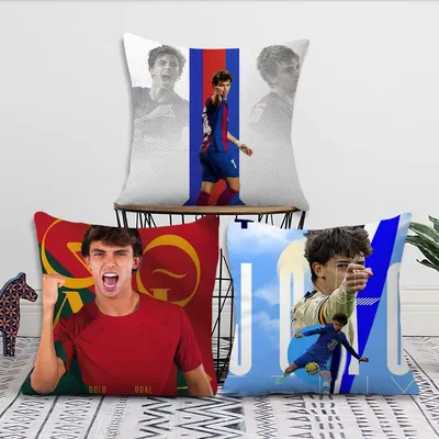 Fußball J-Joao F-Felix Kissenbezug Wohnzimmer Home Sofa Büro Shop Bezug Druck Komfort Dekoration Image