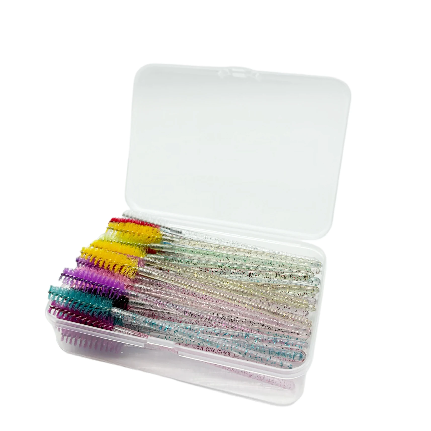 50 Einweg-Wimpernbürsten mit Kristallstab in einer Box sind perfekt für Reisen, sauber und hygienisch Image