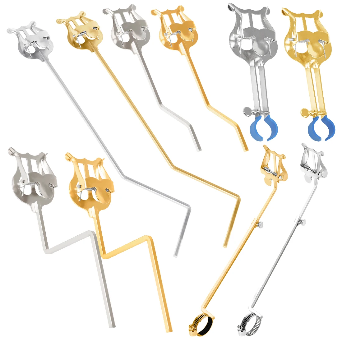 Notenständer Klarinette/Trompete/Flöte/Altsaxophon Tragbare Marschieren Notenständer Musikinstrumente Zubehör Image