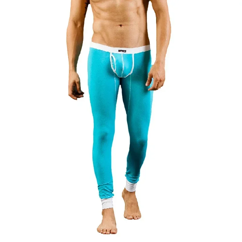 Winter Herren Thermo-Unterwäsche Böden Herbst Lange Unterhosen Slim Fit Dünne Warme Leggings Hosen Dünne Baumwolle Atmungsaktive Enge Thermo Image