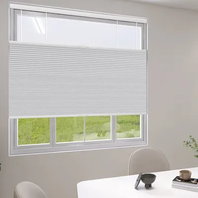 Blackout Honeycomb Shades Kabellos oben und unten unten – energiesparende, isolierte, individuelle Jalousien für Windows