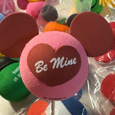 Disney Other | Disney Mickey Car Antenna Topper, Pen Topper “Be Mine” Pink & Red New V Day Gift | Color: Pink/Red | Size: 2.25 Inch Approx