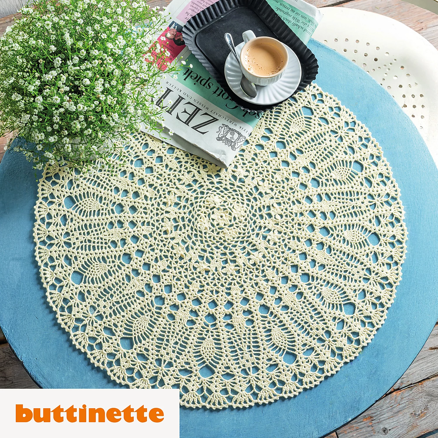 Häkelanleitung – Deckchen aus Woll Butt Diana Image