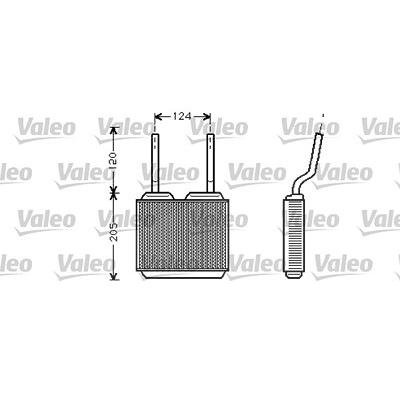 Valeo Wärmetauscher, Innenraumheizung [Hersteller-Nr. 812146] für Opel, Vauxhall Image