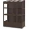 Wooden Greenhouse, Walk-in Outdoor Greenhouse with Openable Roof and Lockable Door, (Brown)