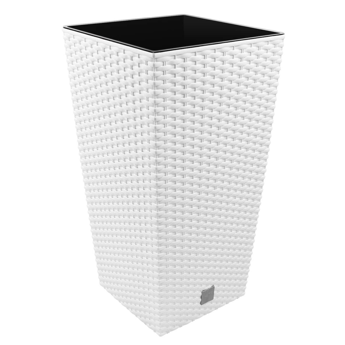 Prosperplast - Rato Pflanzentopf mit 11,4 Litern und Einsatz 20 x 20 x 37,6 cm in Weiß Image