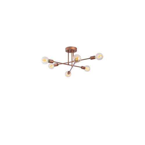 Deckenlampe in Kupferfarbe 64x64x30cm WellHome Bled