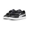 Sneaker PUMA "Smash 3.0 Glitz Glam Sneakers Mädchen", Kinder, Gr. 28, schwarz (schwarz silber weiß metallic), Obermaterial: Textil, Synthetik; Futter: Textil; Innensohle: Textil; Laufsohle: Gummi, Schuhe