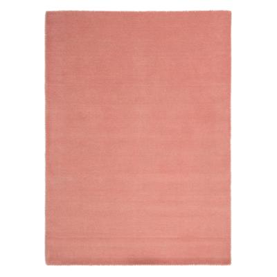 Wollteppich CARPETFINE "Gabbeh Lola Uni", rosa, B:60cm H:14mm L:90cm, Wolle, Teppiche, mit natürlichem Pflanzenmaterial von Hand gewebt, auch in Rund Image