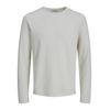 Strickpullover JACK & JONES "JJSHAWN KNIT CREW NECK", Herren, Gr. M, rot (cloud dancer), Strick, Obermaterial: 70% Baumwolle, 30% Polyester, unifarben, modisch, regular fit, Rundhals, Langarm, Pullover