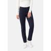 5-Pocket-Hose STOOKER WOMEN "Milano Jersey Magic Shape Fit", Damen, Gr. 36, Länge 30, blau (blauberry), Twill, 70% Viskose, 25% Polyester, 5% Elasthan, casual, schmal lang, Hosen, Casual Twill Coloured Magic Shape Effekt für Damen