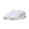 Sneaker PUMA "Jada Classic Aqua Metallics Sneakers Damen", Gr. 37.5, weiß peaceful blau silber metallic, Obermaterial: Synthetik; Futter: Textil; Innensohle: Textil; Laufsohle: Gummi, Schuhe