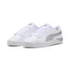 Sneaker PUMA "Jada Classic Aqua Metallics Sneakers Damen", Gr. 40.5, weiß peaceful blau silber metallic, Obermaterial: Synthetik; Futter: Textil; Innensohle: Textil; Laufsohle: Gummi, Schuhe