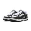 Sneaker PUMA "Rebound Retro Sneakers Erwachsene", Gr. 47, schwarz-weiß (weiß schwarz), Obermaterial: Leder; Futter: Textil; Innensohle: Textil; Laufsohle: Gummi, Schuhe