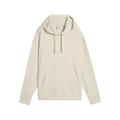 Hoodie PUMA "ESS ELEVATED Bequemer gerippter Hoodie Damen", Damen, Gr. XL, weiß (alpine snow weiß), Obermaterial: 34% Baumwolle, 62% Polyester, 4% Elasthan; Besatz: 100% Baumwolle, comfort fit, Langarm, Sweatshirts