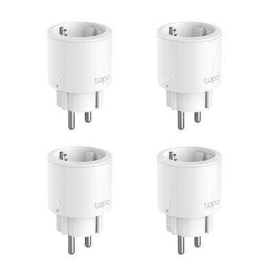 TP-LINK WLAN-Steckdose "Tapo P115 Mini Smart Wi-Fi Plug mit Energy Monitoring (4-Pack)", weiß, B:11cm H:9cm T:12,5cm Ø:4