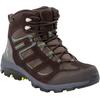 Wanderschuh JACK WOLFSKIN "VOJO 3 TEXAPORE MID M", Gr. 48, schwarz braun, lime, Textil, Synthetik, sportlich, Schuhe, Wasserdicht