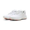 Golfschuh PUMA "IGNITE Blaze 2 Golfschuhe Damen", Gr. 41, weiß peach frost rot, Obermaterial: Synthetik, Textil, Kuhleder; Futter: Textil; Innensohle: Textil; Laufsohle: Synthetik, Schuhe
