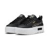 Sneaker PUMA "Mayze Wild Sneakers Mädchen", Kinder, Gr. 37, schwarz desert dust beige, Obermaterial: Textil, Synthetik, Kuhleder; Futter: Textil; Innensohle: Textil; Laufsohle: TR (Thermoplastischer Gummi), Schuhe