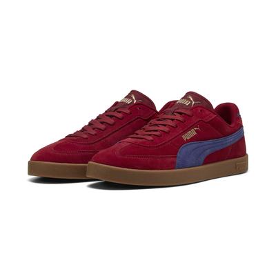 Sneaker PUMA "PUMA Club II Era Sneakers aus Wildleder Erwachsene", Gr. 43, schwarz crimson blau crystal rot, Obermaterial: Leder; Textil; Futter: Textil; Laufsohle: Gummi, Schuhe Image