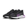 Trainingsschuh PUMA "PWR Hybrid Trainingsschuhe Damen", Gr. 42, schwarz pure magenta weiß lila, Obermaterial: Synthetik, Textil; Futter: Textil; Innensohle: Textil; Laufsohle: Gummi, Schuhe