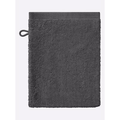 Handtuch WÄSCHEPUR, grau (anthrazit), 5-tlg. Sparset, 5 St., 100% Baumwolle, Handtücher (Packung) Image