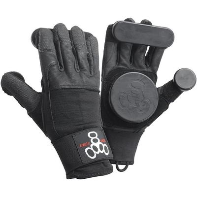 Triple Eight Adjustable Sliders Longboard Gloves - Black, Size Small/Medium